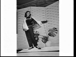 Maurice C. Dowd 1957 autumn-winter fashion parade in Ma...