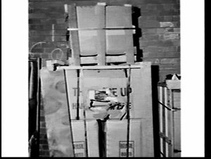 Damaged cargo and container from Brazil, Wharf no. 10, ...
