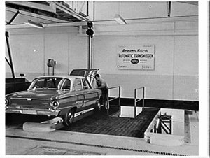 Opening of Broadway Motors, Ford dealers, by NSW Premie...
