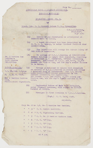 Walter John Warneford papers concerning World War I, 19...