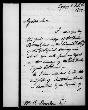 Letters of Thomas Livingstone Mitchell to W. R. Davidso...