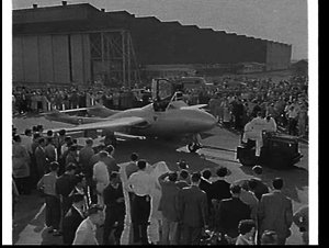 Handover ceremony of the first of the De Havilland Vamp...