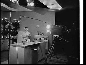Filming a cookery television program in David Jones' Ge...