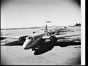 Canberra bomber squadron at Amberley Air Force Base in ...
