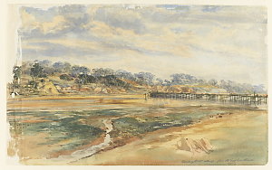 Darlinghurst Wharf from the low land / Samuel Elyard