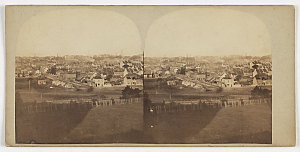 Stereoscopic views of Woolloomooloo from St. Mary's Cat...