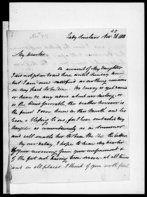 Letter from William Bligh to Sir Joseph Banks, 26 Novem...