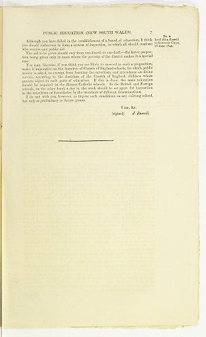 Copy of a despatch from the Governor of New South Wales...