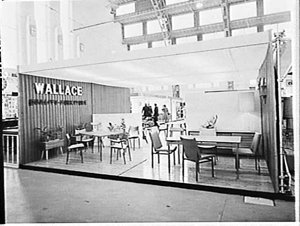 Wallace dining furniture stand, Furniture Show 1964, Ro...