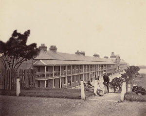 Victoria Barracks, Paddington, when occupied by 50th Re...