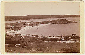 [View of `Inner Battery' fortifications, Camp Cove and ...