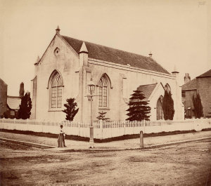 Dr. Fullerton's Church, Haymarket, 1870 / [attributed t...
