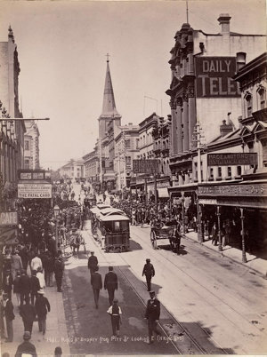 King Street, Sydney from Pitt Street, looking East, Feb...