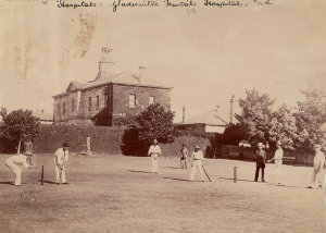 [Cricket match, Gladesville, ca. 1870s]