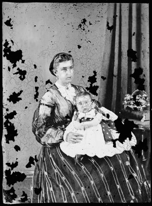 Unidentified mother and baby