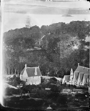 Harbour from Christchurch and rectory, North Sydney