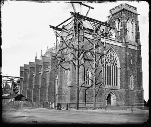 St. Patrick's Cathedral, Melbourne, under construction