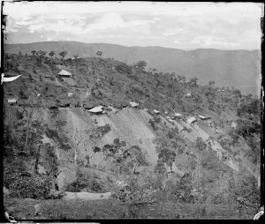 Goldmines in the southern section of Hawkins Hill, (sho...