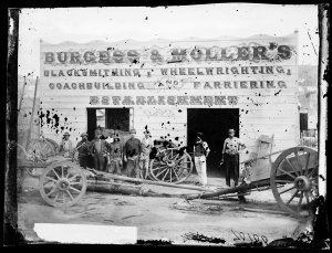 Burgess and Moller's blacksmithing, wheelwrighting, coa...