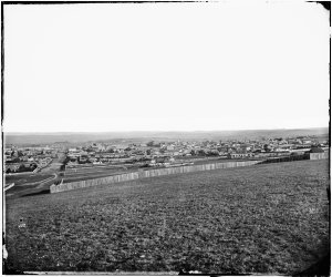 Panorama of Bathurst (looking south east down Russell S...