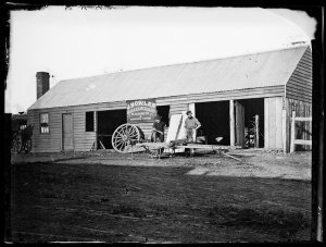 J. Bowler, wheelwright, blacksmith and shoeing forge, H...