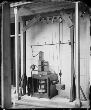 Servant bells and Lind acetylene gas making machine (?)...