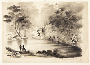 Harriet Scott drawings of scenes in the Wollongong Dist...