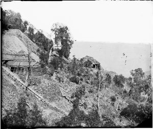 Gold mines on Hawkins Hill, central section, looking so...