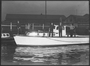Newcastle water police launch, "Airsett", formerly an R...