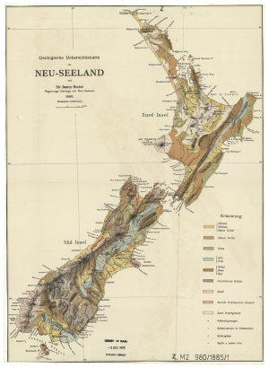 Geologische Uebersichtskarte von Neu-Seeland [cartograp...