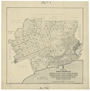 Map of the Survey Districts of Dunedin and East Taieri,...