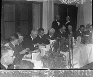 Opening of new radio station, 2CA, Canberra. Section of the official dinner