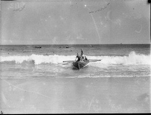 Lifesavers in surfboat