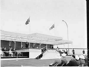 Gladesville Bridge official opening by Princess Marina