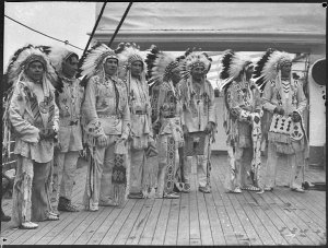 Arrival of Red Indians by "Niagara"