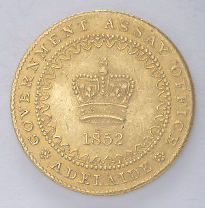 Item 0660: South Australian one pound gold coins, 1852