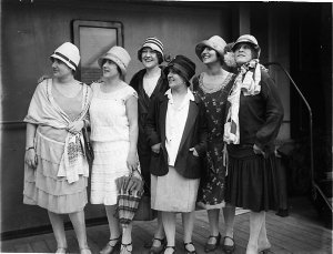Six of the women singers of the Gonsalez Opera Company