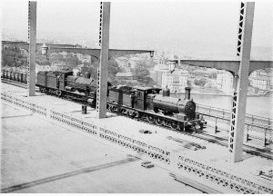 Locomotives used for load testing the eastern (Tramway)...