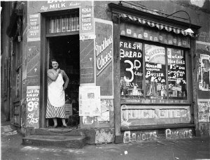 Riley & Fitzroy Streets corner grocery store at the tim...