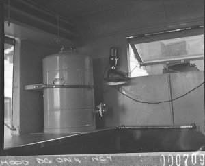 Hot water urn in Salvation Army canteen truck (taken fo...