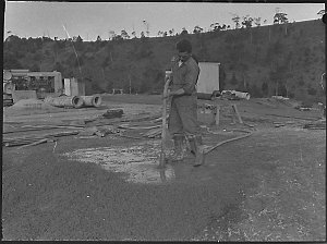 Boring new well at Tomago; Hunter District Water Board ...
