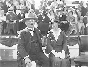 Dr and Mrs J.C. Bradfield, designer of the Bridge