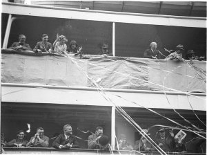 Departure by ship of NSW Governor, Sir Philip Game, and...