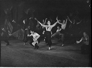 Russian ballet rehearsal at Theatre Royal (taken for J....