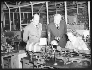 Visit to AWA works by Governor General