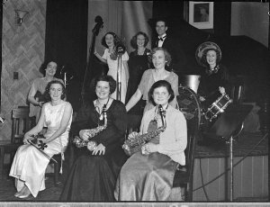 Female dance band, 2UW at C.T.A. (Country Tennis Associ...