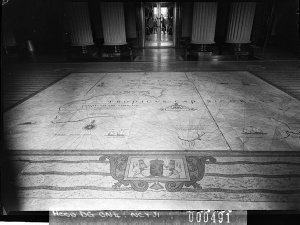 Interior, showing the Tasman map laid by Melocco Brothe...