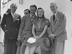 Arrival of Miss Fay Compton from Melbourne