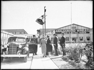 Visit to AWA works by Sir Ernest Fisk and party, with S...