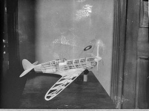 Model Spitfire aircraft; Norman Lyons